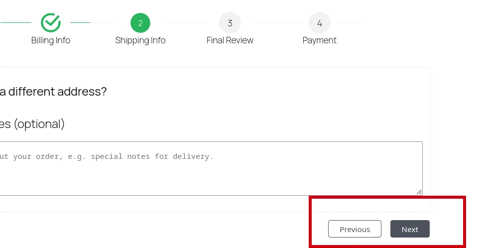 Navigation Labels in the checkout page in LWN Stepper Checkout Pro